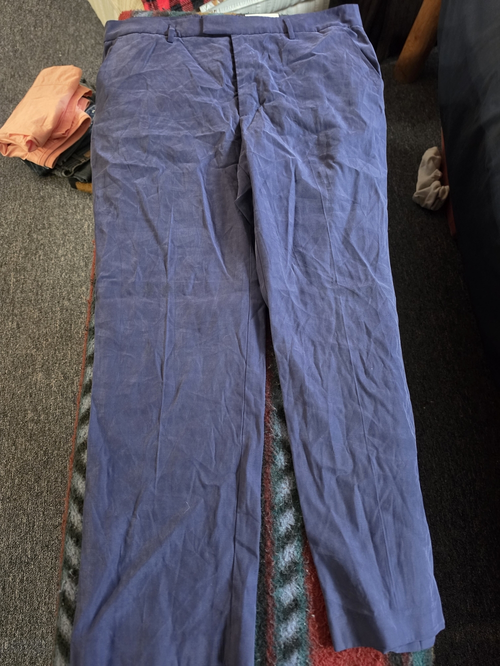 Womens Blue Dress Pants